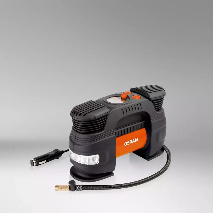 Compresor digital heavy duty 12V cu manometru si accesorii Osram